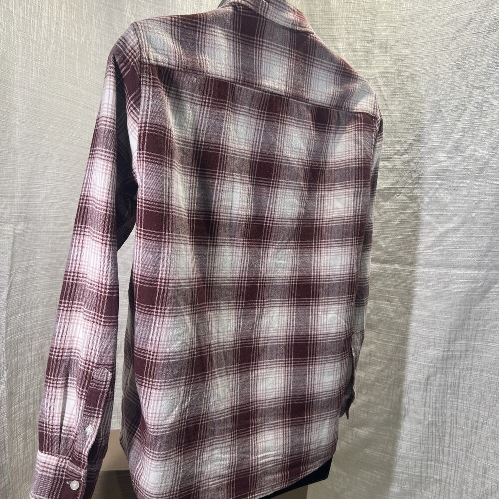 H&M Plaid Long Sleeve Flannel Shirt - Size M - Picture 8 of 11